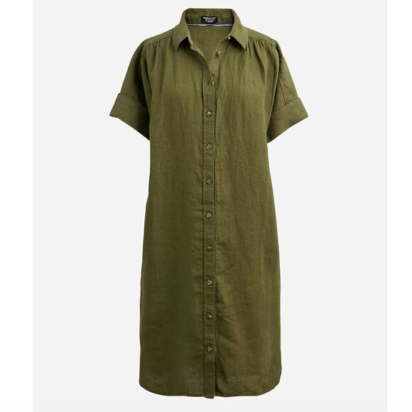 J. Crew Dresses & Skirts - JCREW Baird McNutt Irish linen Shirt Dress Size XS
